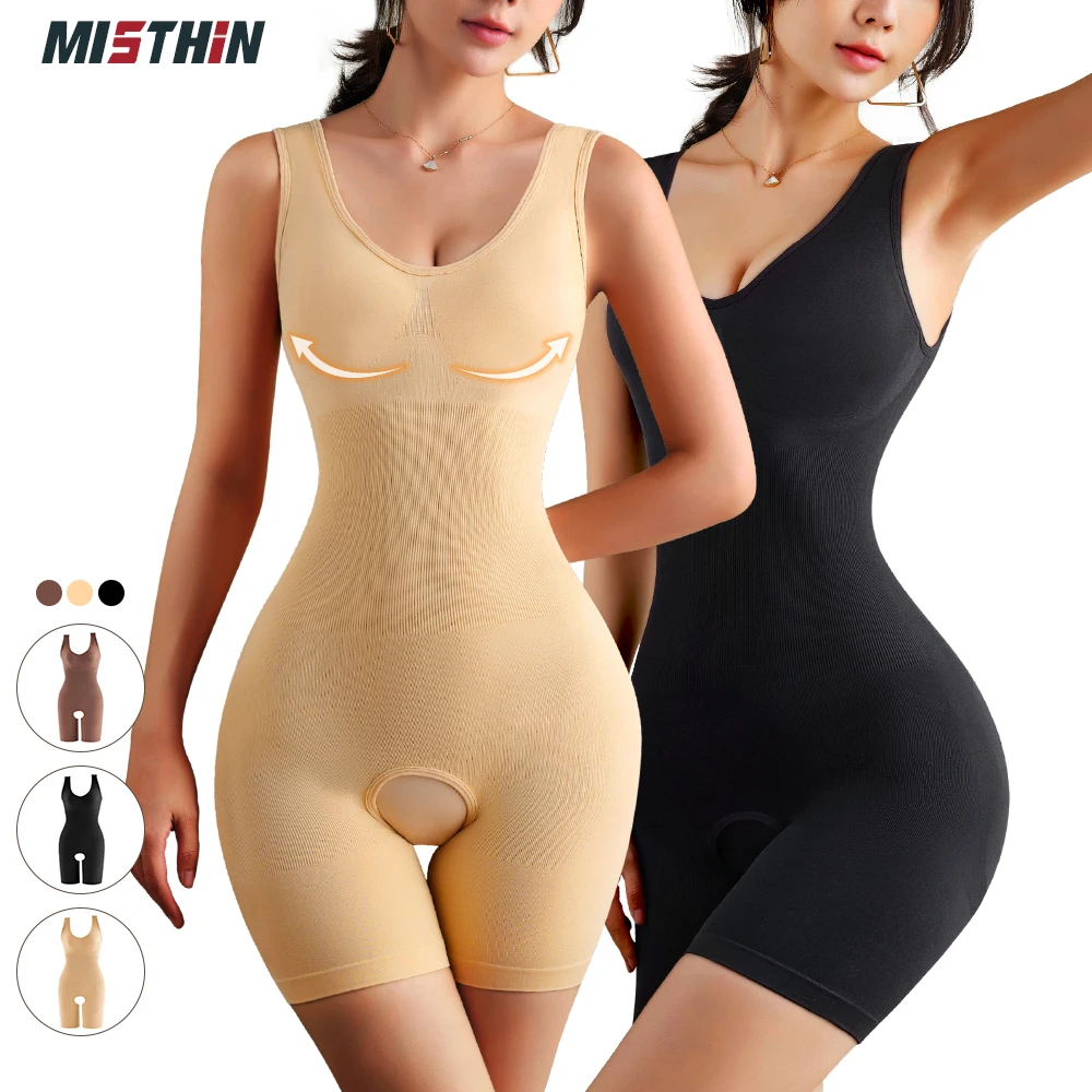Custom Perfect Full Body Slim Plus Size Thigh Tummy Control High Waister Trainer Shaper Bodysuit Shapwear