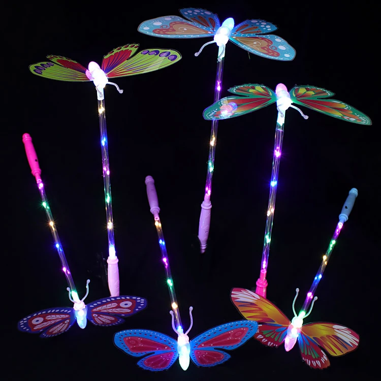 Shining Butterflies Flying Glow Stick LED Colorful Flash
