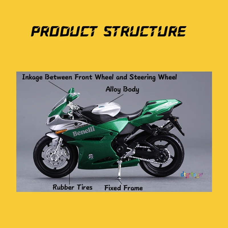 完璧わいふによる Maisto1/18モーターサイクルダイキャストベネリTRE1130ヘビー ミニカー