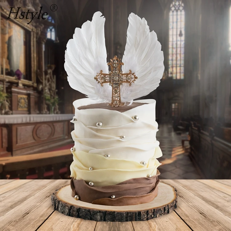 Religious Baptism Cross Cake Topper Keepsake Decoration Accessory Sparkly  Cross - Walmart.com