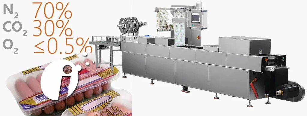 Meat Thermoforming Packaging Machine Automatic Tofu Packaging Machine ...