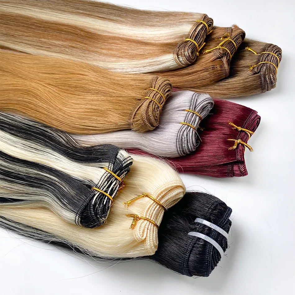 Steil Menselijk Haar Bundels Haarextensies Voor Vrouwen 613 99j 30 Inch Zwart Effen Kleur Ruwe Braziliaanse Vlecht 100% Menselijk Haar_voghion.com