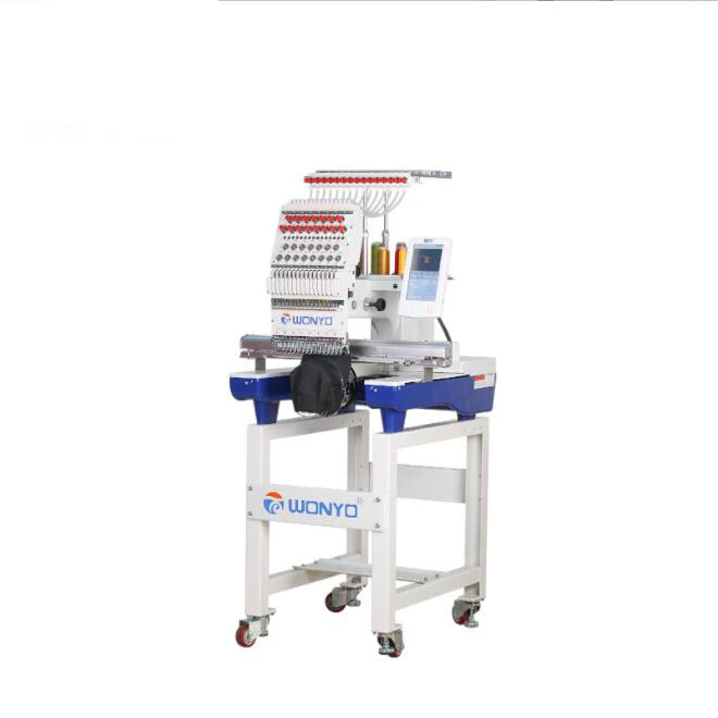 Компьютер с одной головкой двойной промышленная вышивальная машина 12 иглами маленькие бытовые вышивочные машины для шляп и