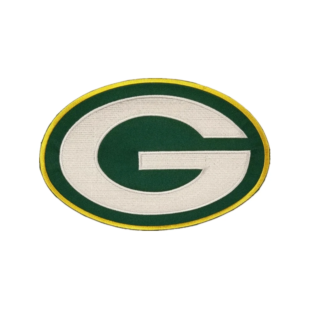 New NFL Green Bay Packers Logo embroidered iron on patch set.