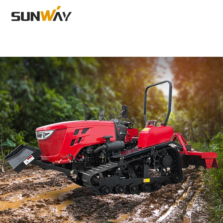 China 30 in 1 Multifucitonal Mini Farm Crawler Tractor With Tiller Rotavator Price in Philippines