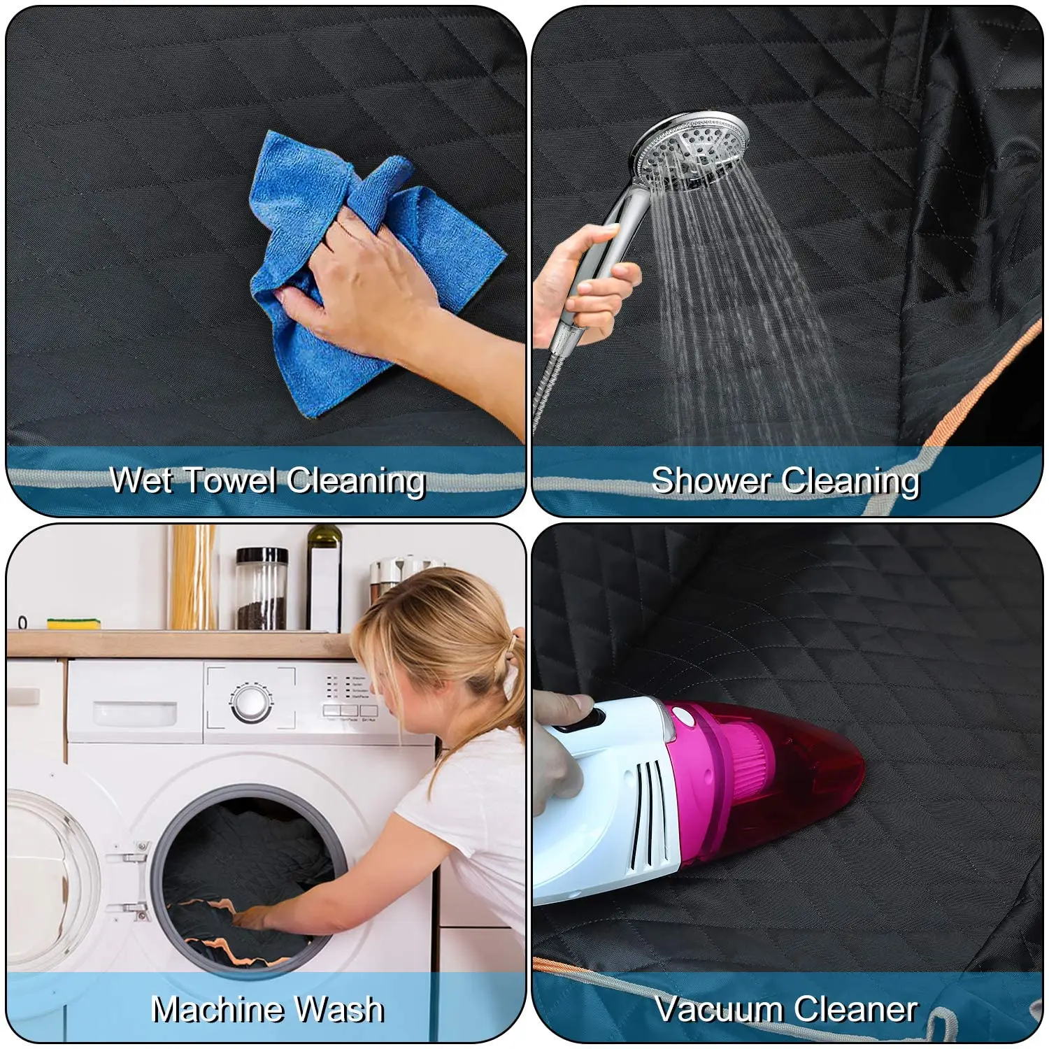 3 Layers Pet Car Seat Cover Waterproof Dog Back Seat Cover For Dogs