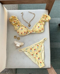 Customized Swimsuit Women OEM Swimsuit Hot Sale Custom Print Swimming Suits Backless Two Piece Bikini