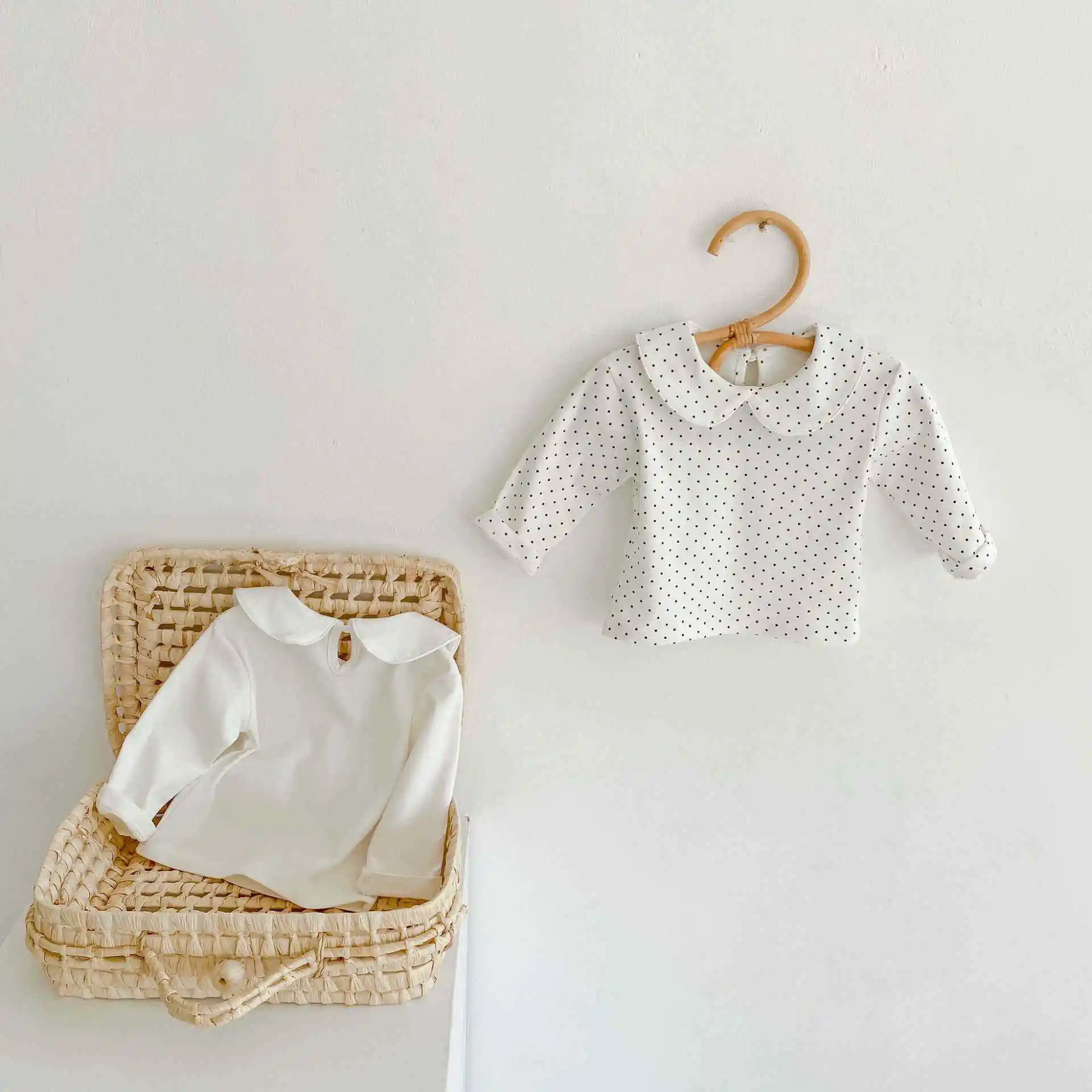 Baby Plain Romper With Tshirts Casual Coat Toddler Baby Girl Cotton