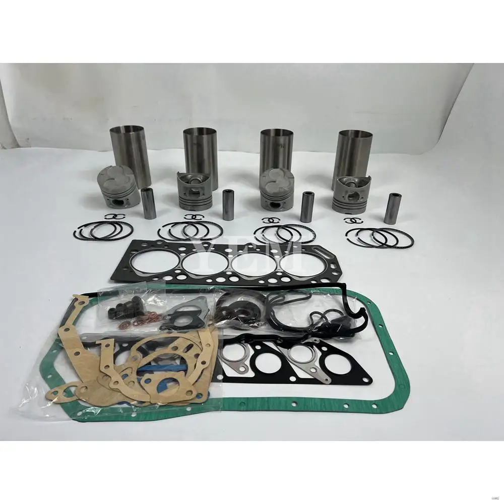 Overhaul Kit With Cylinder Piston Rings Liner Gasket Kit Fit for Mitsubishi 4D55