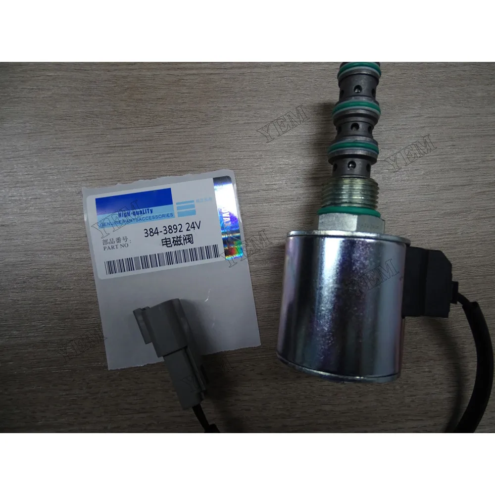 For Cat Solemoid Valve 384-3892 24V Industrial Engine Parts