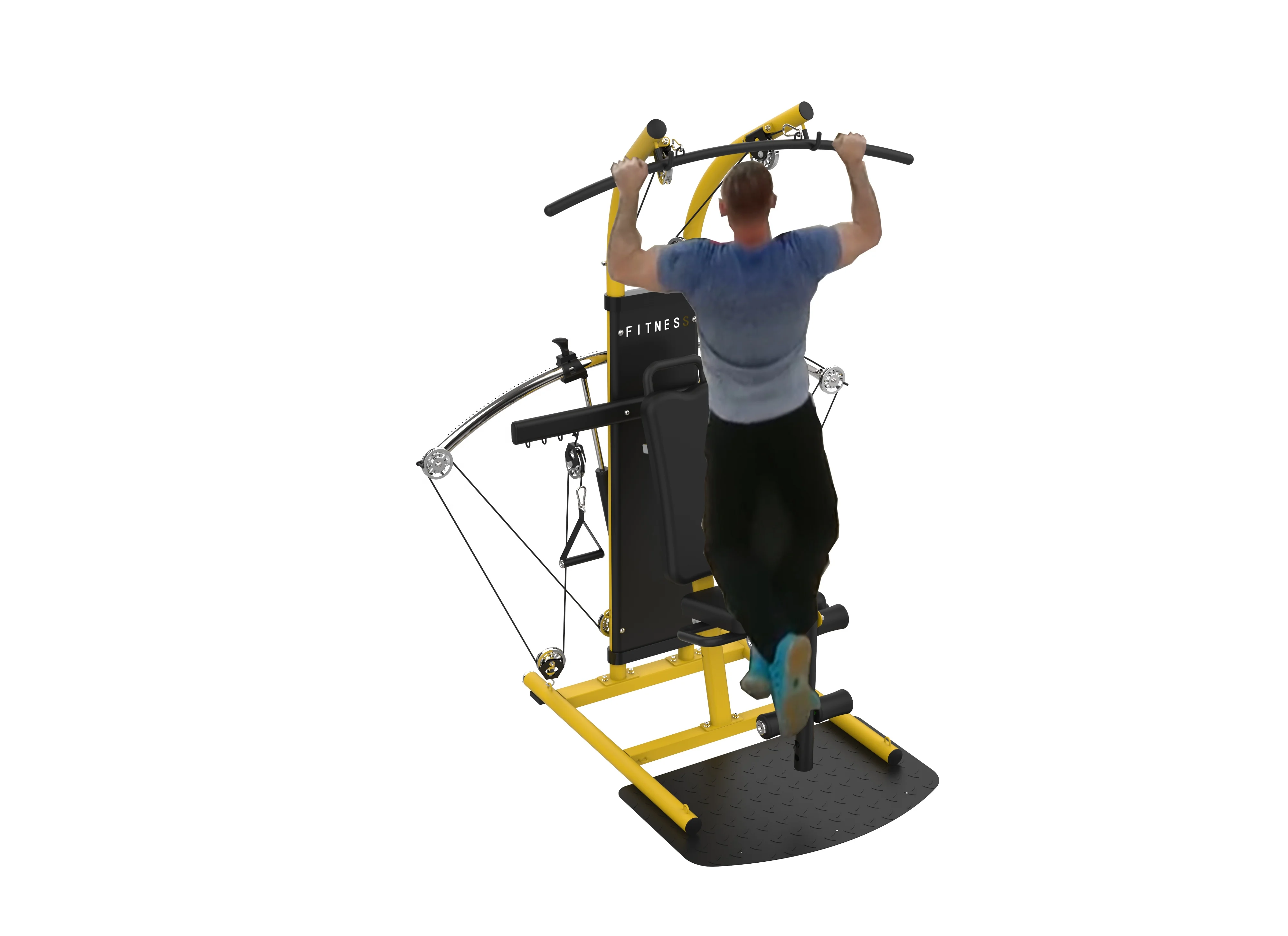 Оптовая продажа, гимнастическое оборудование, многофункциональный пневматический тренажер для силовых тренировок