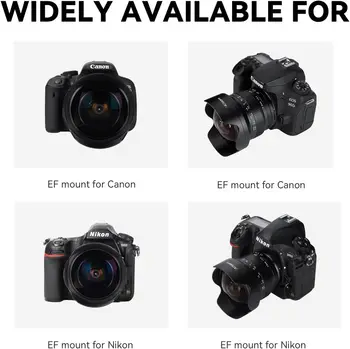 7artisans MF 7.5mm F3.5 APS-C 205 Ultra Wide-Angle Manual Fisheye Lens, Compatible with Canon EF DSLR Lens product image