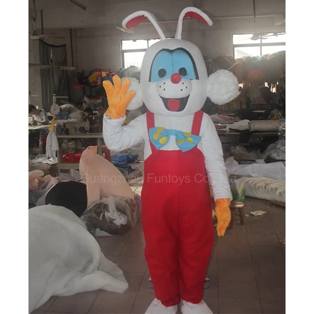 Fungoys Roger coniglio mascotte Costume Cosplay natale di