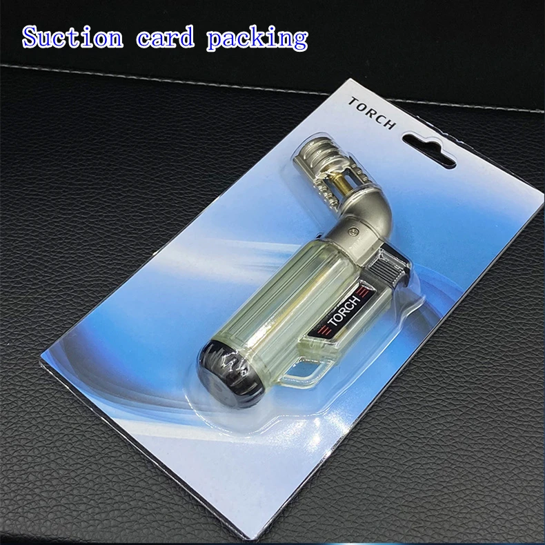 Wholesale Small Refillable Gas Metal Torch Lighter Adjustable Single Jet Flame  Cigar Lighter With Safety Lock