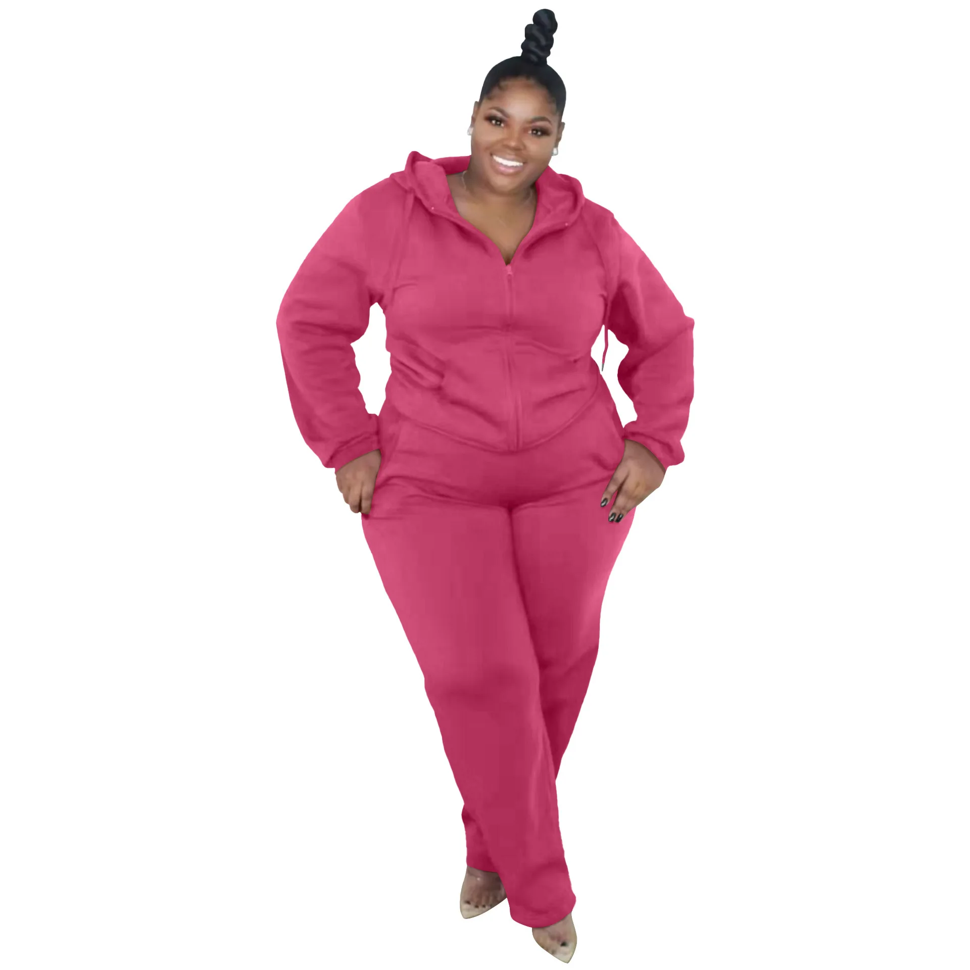 Plus Size Joggers Sets Womens Tracksuit Piece Plus Size Jogger Set