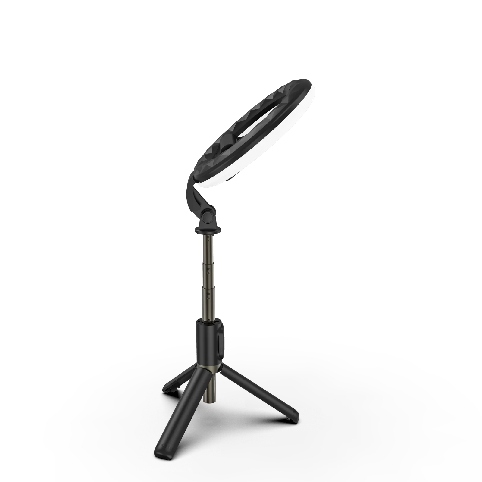 Q07 Foldable 360 Rotation Rechargeable LED Ring Light Tripod Stand Selfie Stick