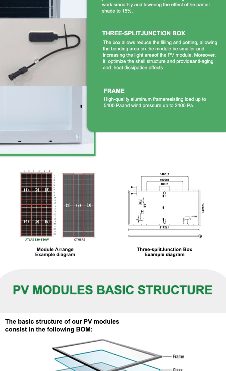 N Type Solar Panel 540W Mono Half Cell P V 540W N Type Solar Panel supplier