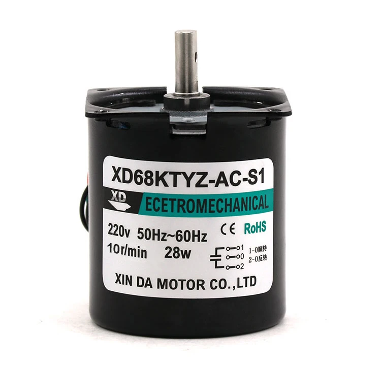XINDA Motor 68KTYZ - 28W AC Synchronous Motor for 50/60hz