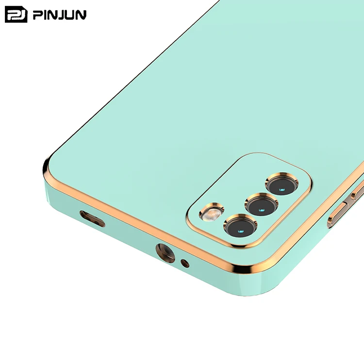 Creative 6D Solid Color Plating Frame Mobile Phone Cases for Xiaomi Poco M3 M5s M5 M4 F4 X4 GT Back Cover Camera Protection Case