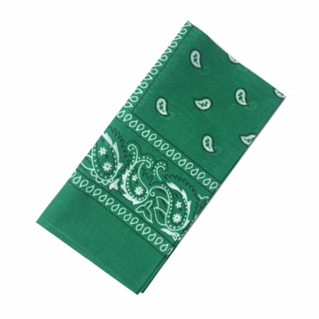 Оптовая продажа Многофункциональные Красочные Головные уборы 100% хлопковые квадратные банданы с принтом Пейсли