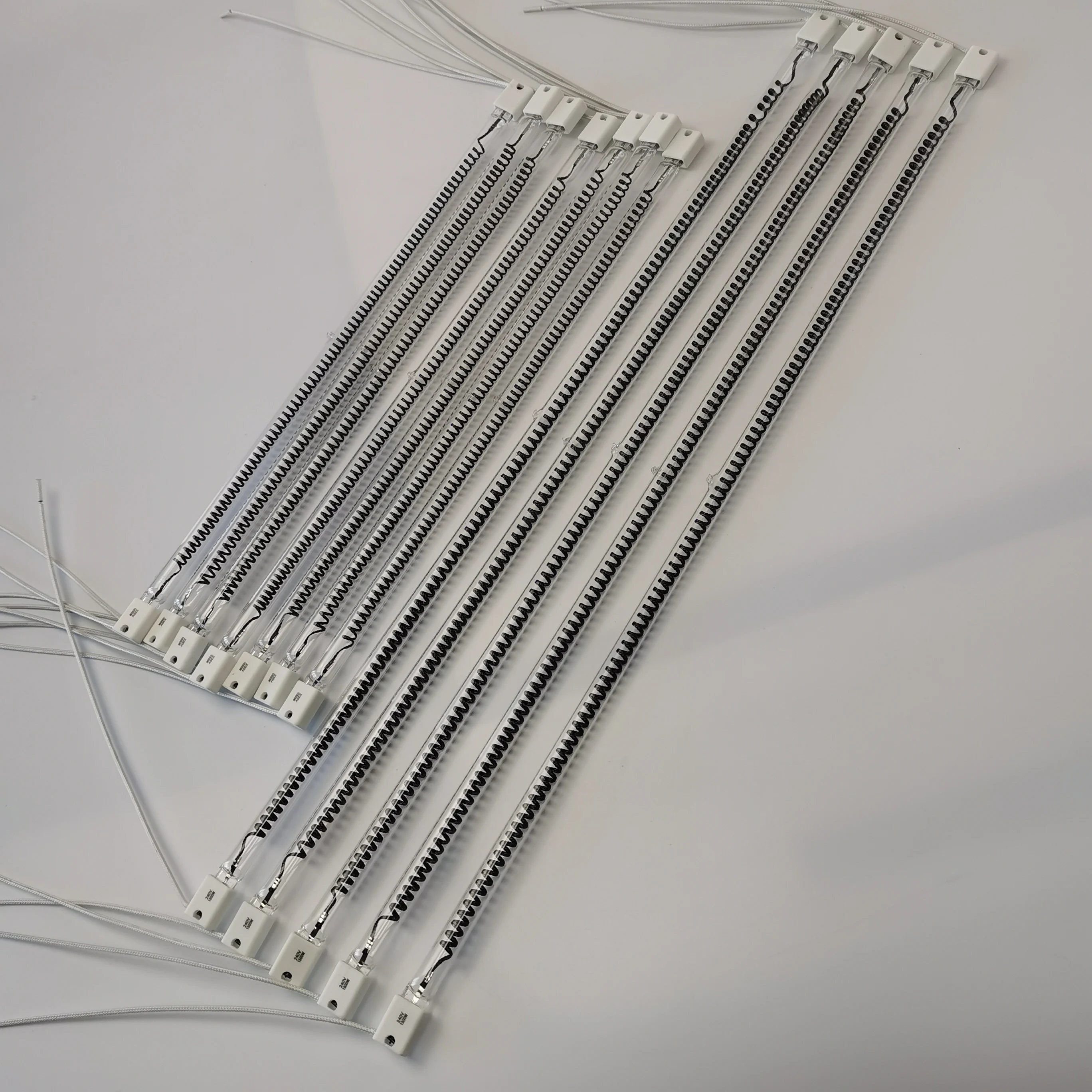 IR High Temperature Quartz Glass Infrared Heater Lamp Tube for Bottle Blowing Machine Clear Halogen Heat Lamps 110V