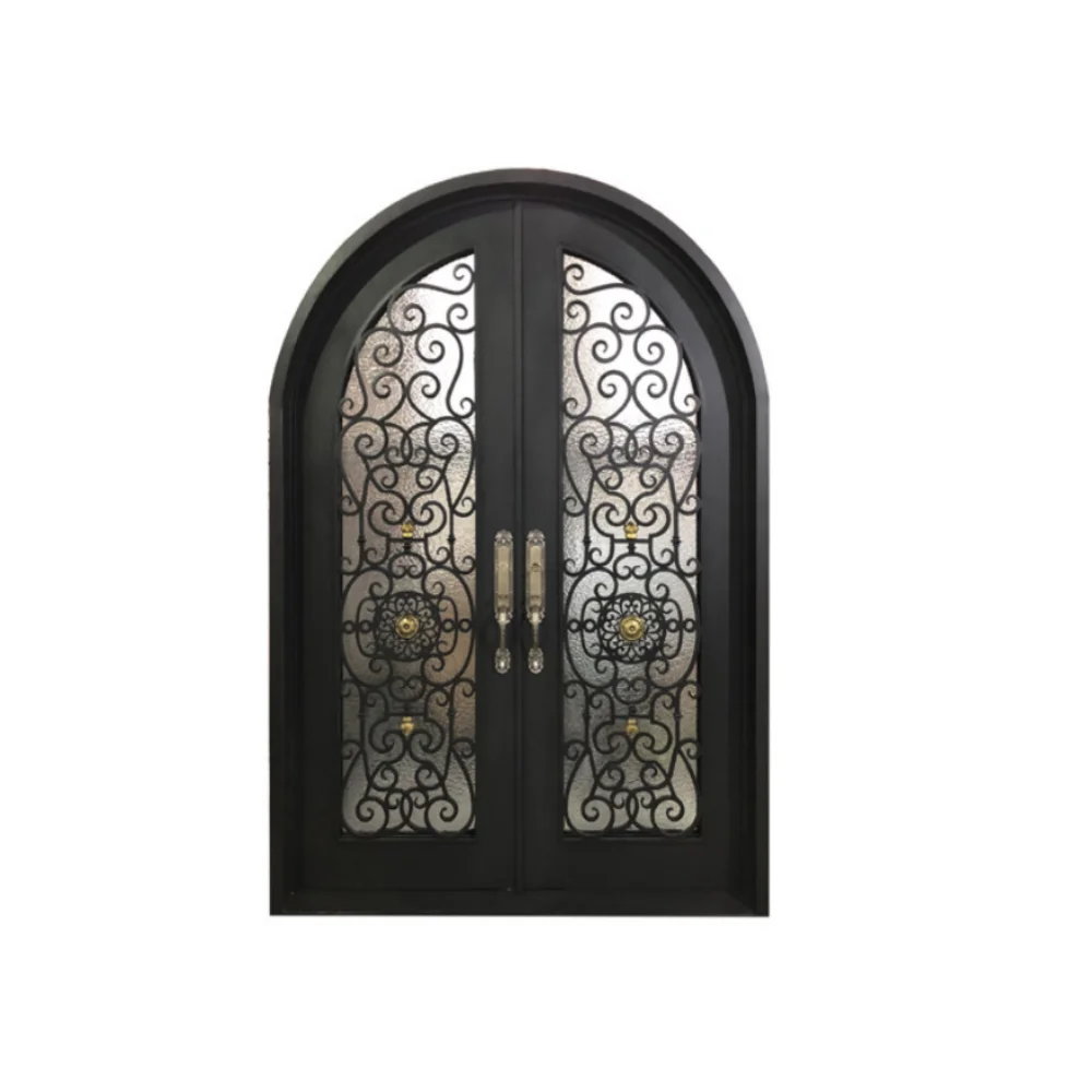 Door Main Surface Pattern Finish Mount Wmetalt Iron Gates Style Steel New Modern Design Cheap Price Latest Europe Village Villa