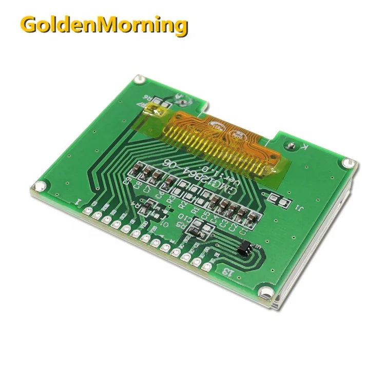 12864 lcd module black words on gray background with 128x64 resolution ST7565R IC