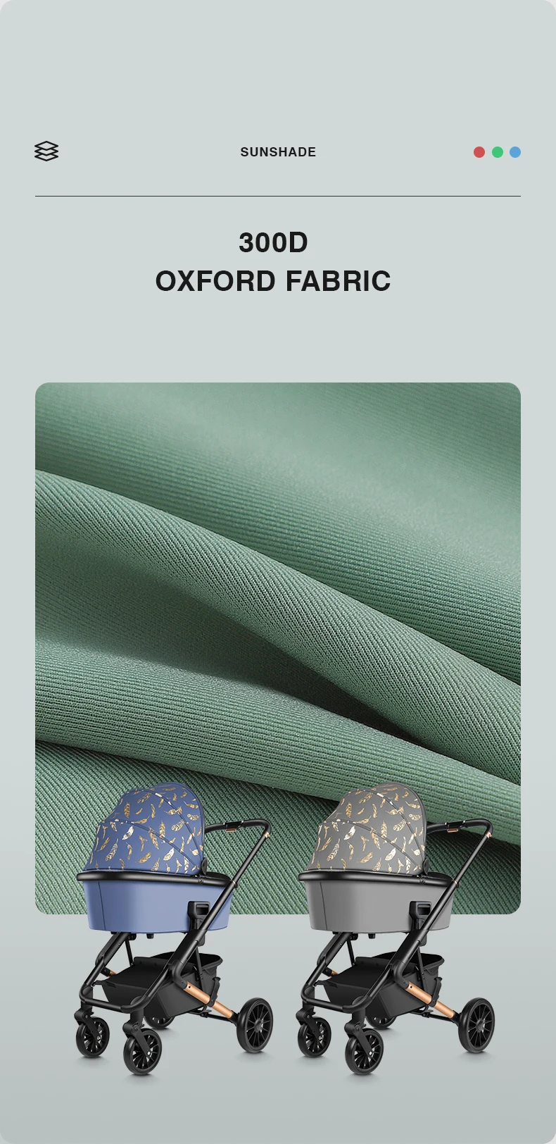 easy folding lightweight baby stroller pram 3 in 1 baby stroller with car seat system