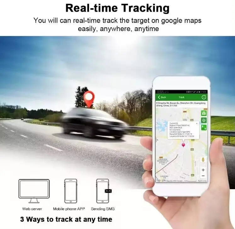 Secumore Plus Factory C32 Real-Time Mini GPS Tracker Manufacturer's Motorcycle Car Truck Vehicle GPS Tracking Device Locator PC