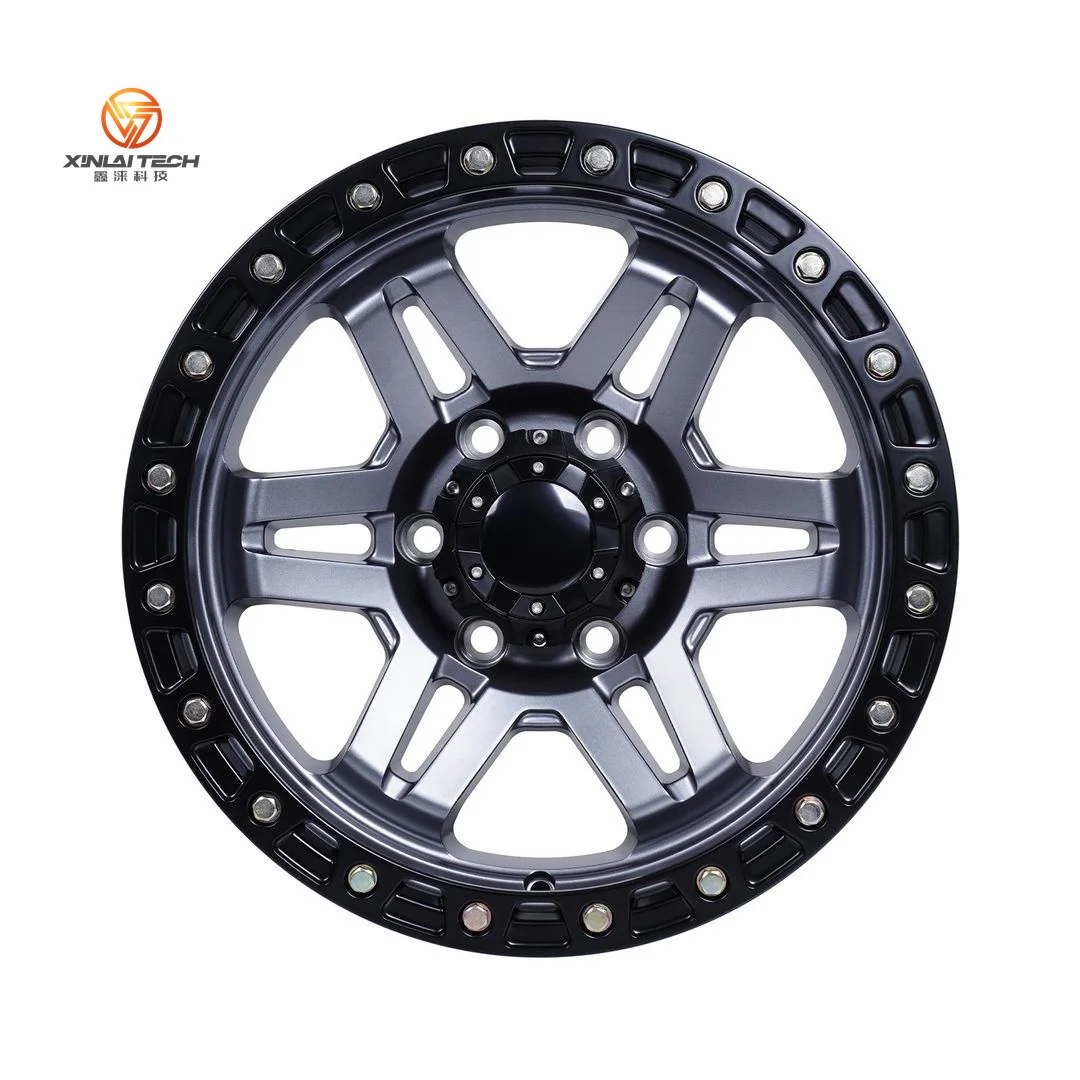 Custom Polished 18 to 24 Inch 6x139.7 6x139 Rims 4x4 Forged Aluminum Alloy Chrome Wheels SUV Off-road Bead Lock Wheels