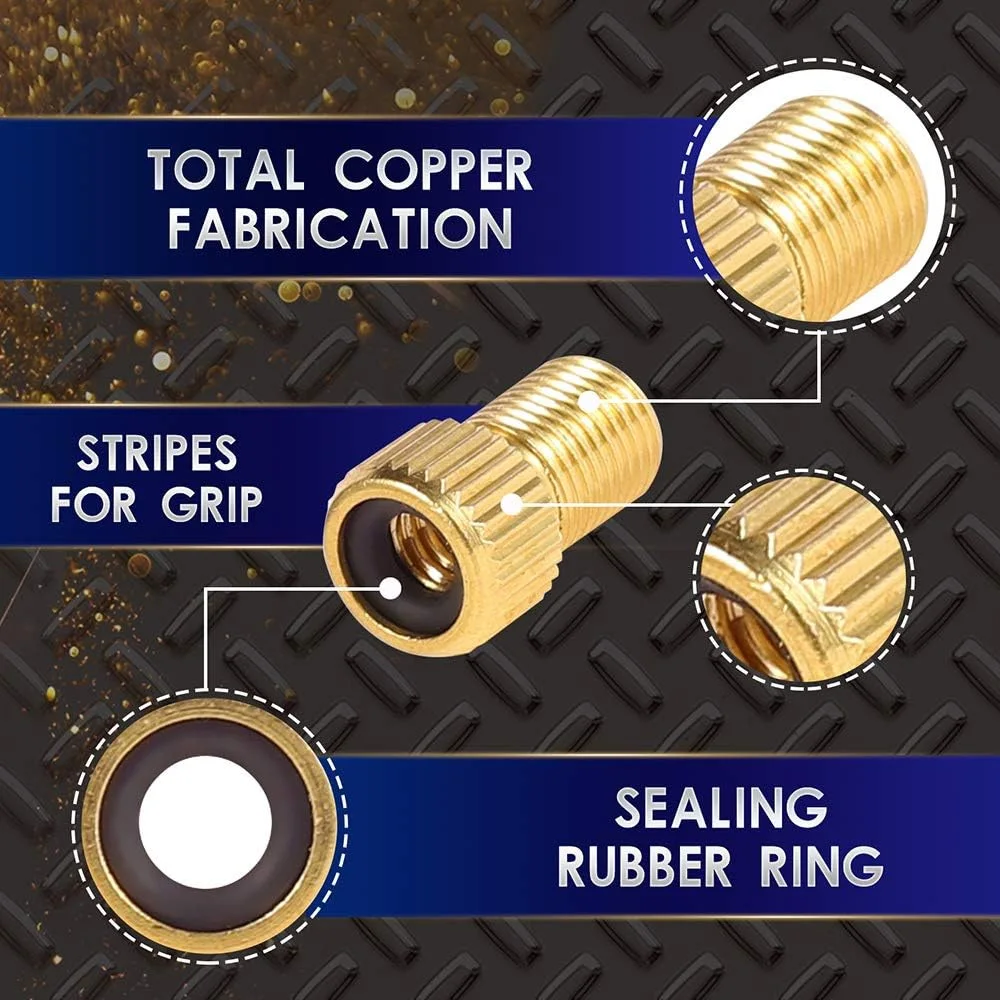 Pompa Bici Adattatore Valvola Bici Per Compressore Ottone Valvola