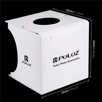 Portable 8 Inch LED Panels Folding Photo Light Studio Shooting Tent Box detail image