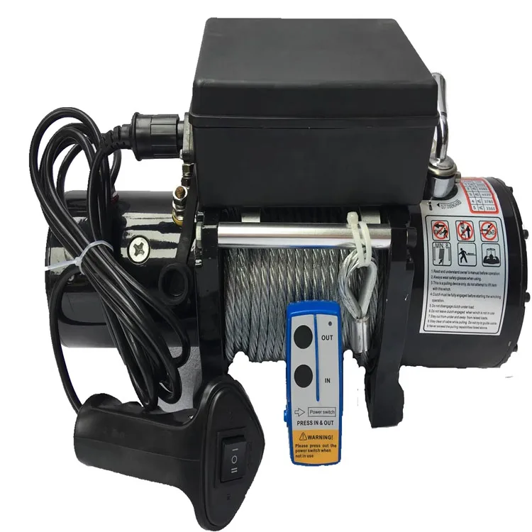 電動ウインチ12v車載クレーン電動ホイスト24Vオフロード車セルフ