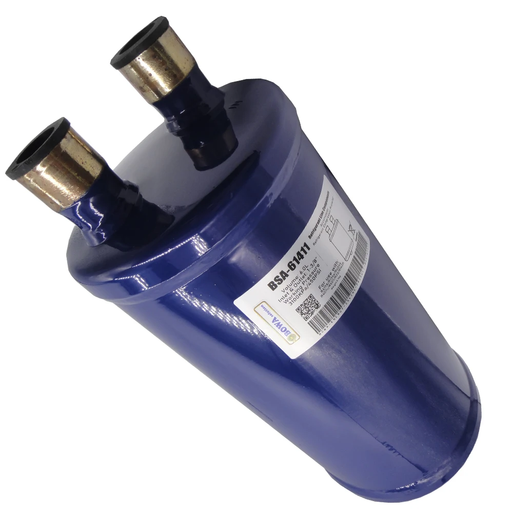 Suction Line Accumulator Meters Both The Liquid Refrigerant & Oil Back