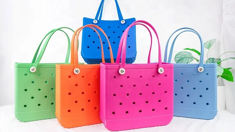 New Spot Wholesale Hot Selling Bogg Bag Women Fashion Rubber Tote ...