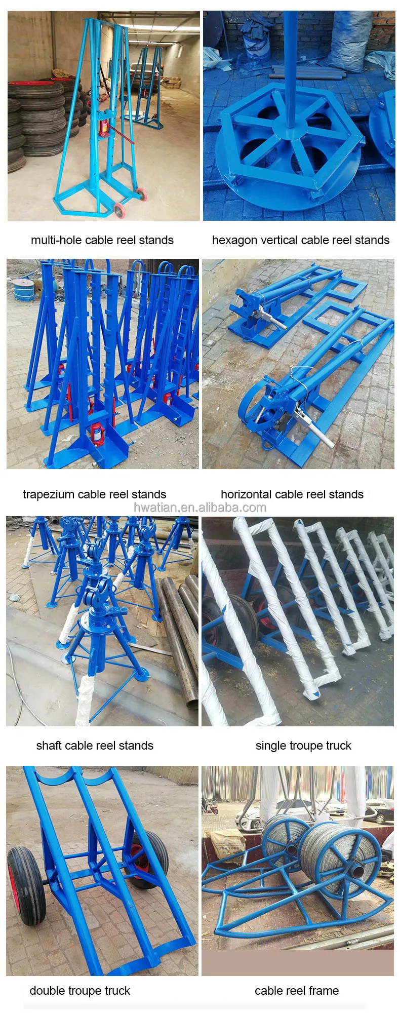 Mechanical Cable Reel Stand Manual Cable Drum Stand