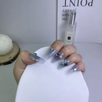 High Quality Handmade Custom Press on Nails for Ladies 10pcs Set with Unique Design Nail Beauty
