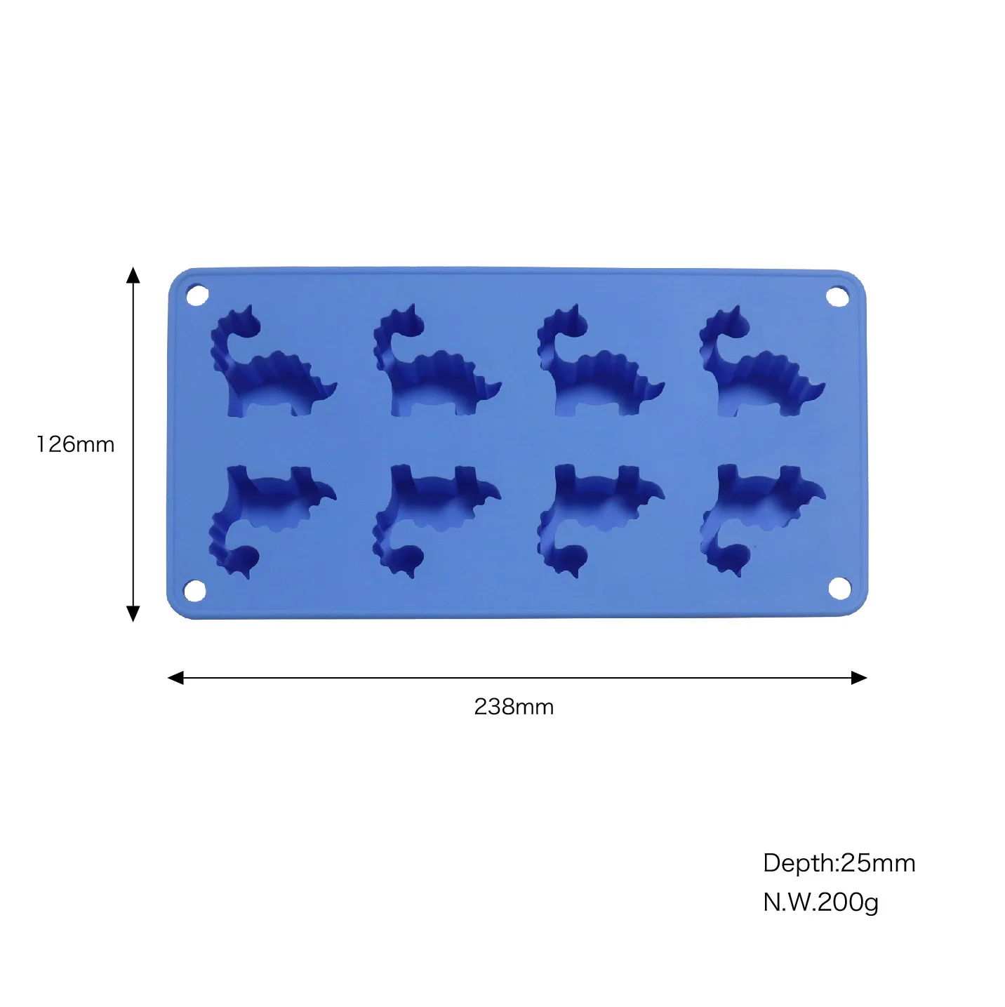 Creative Small Dinosaur 8-Grid Silicone Ice Tray Chic Animal-Theme Ice Cube Mold for Cake & Ice Cream Tools factory