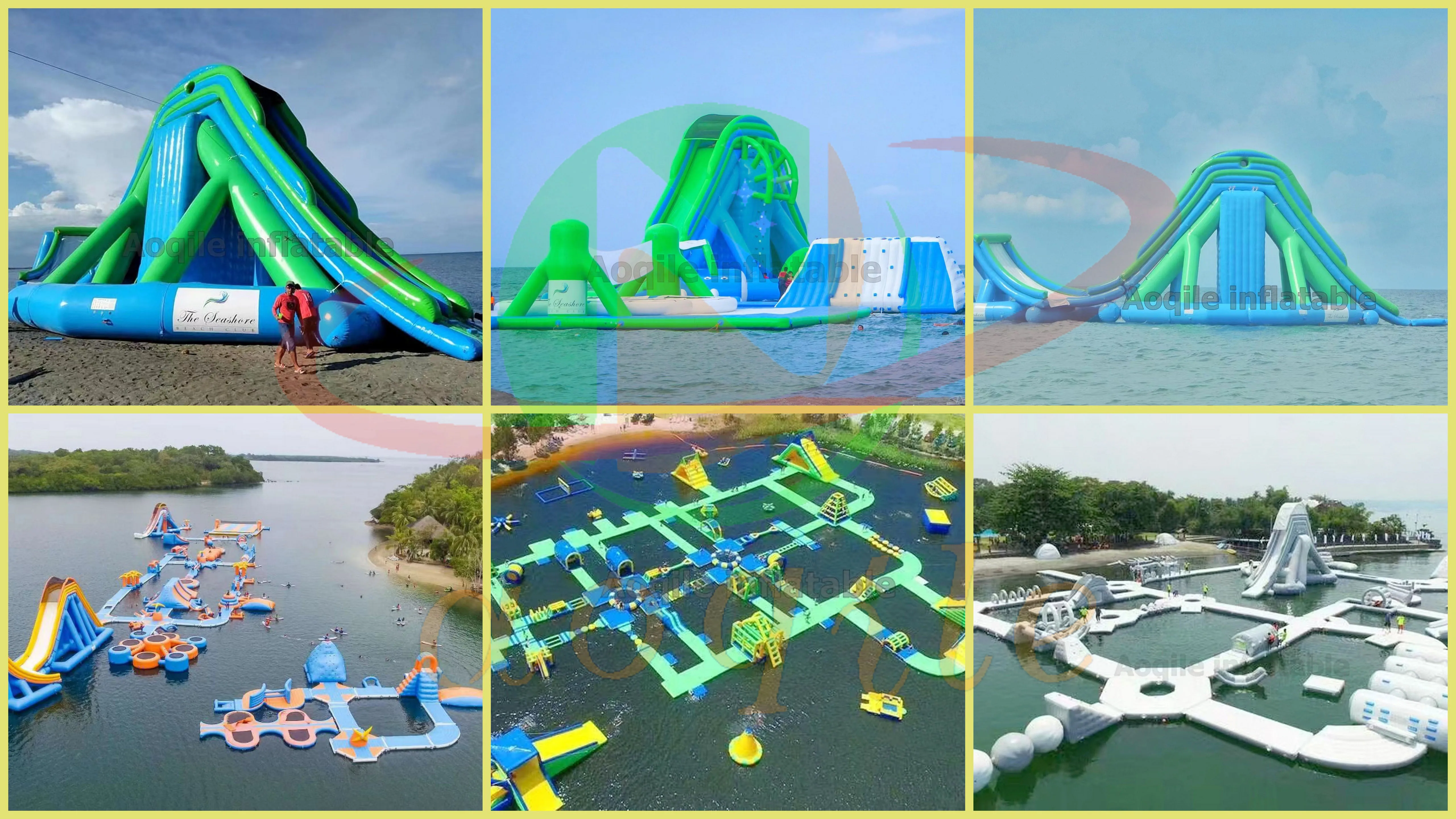 Nueva carrera de obstáculos de agua inflable para Wake Park/parque acuático inflable/fabricante de juegos acuáticos divertidos Aquapark