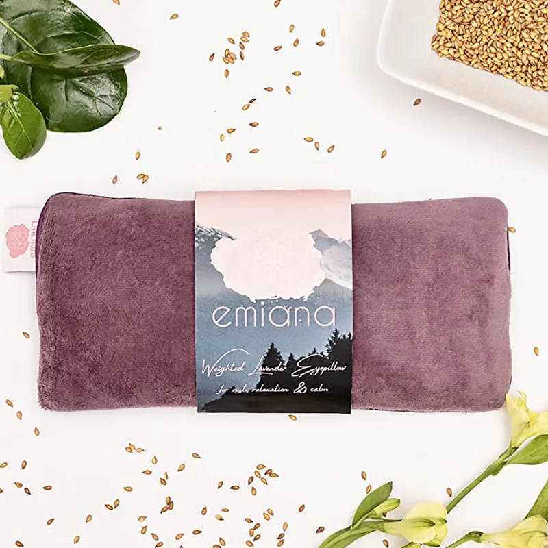 Custom Logo Over Silk Eye Weighted Pillow Aromatherapy Washable Yoga Lavender Weighted Eye Pillow