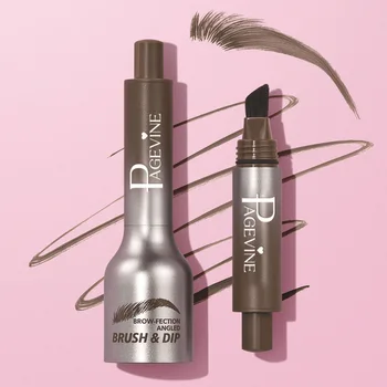Quick Dry Long Lasting Press-On Eyebrow Pencil Natural Hairlike Stroke Brow Tint Enhancers Big Brush Eyebrow Gel Eyebrow