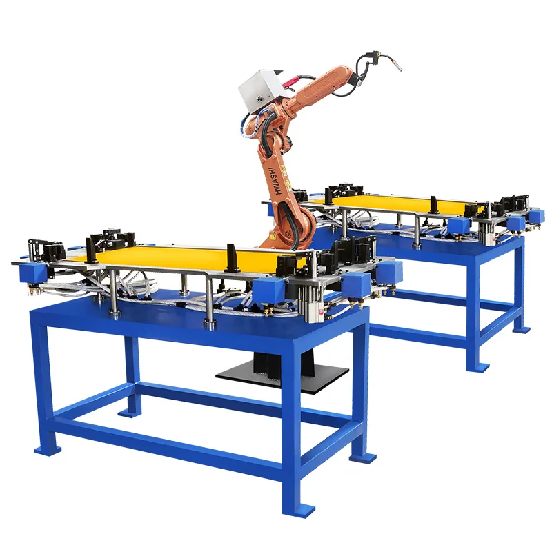 Industrial 6 Axis Robotic Arm Welder for Steel Well Cover Plate Aluminum Frame Plate Fule/Oil Tank/ Box Robotic Welding Machine