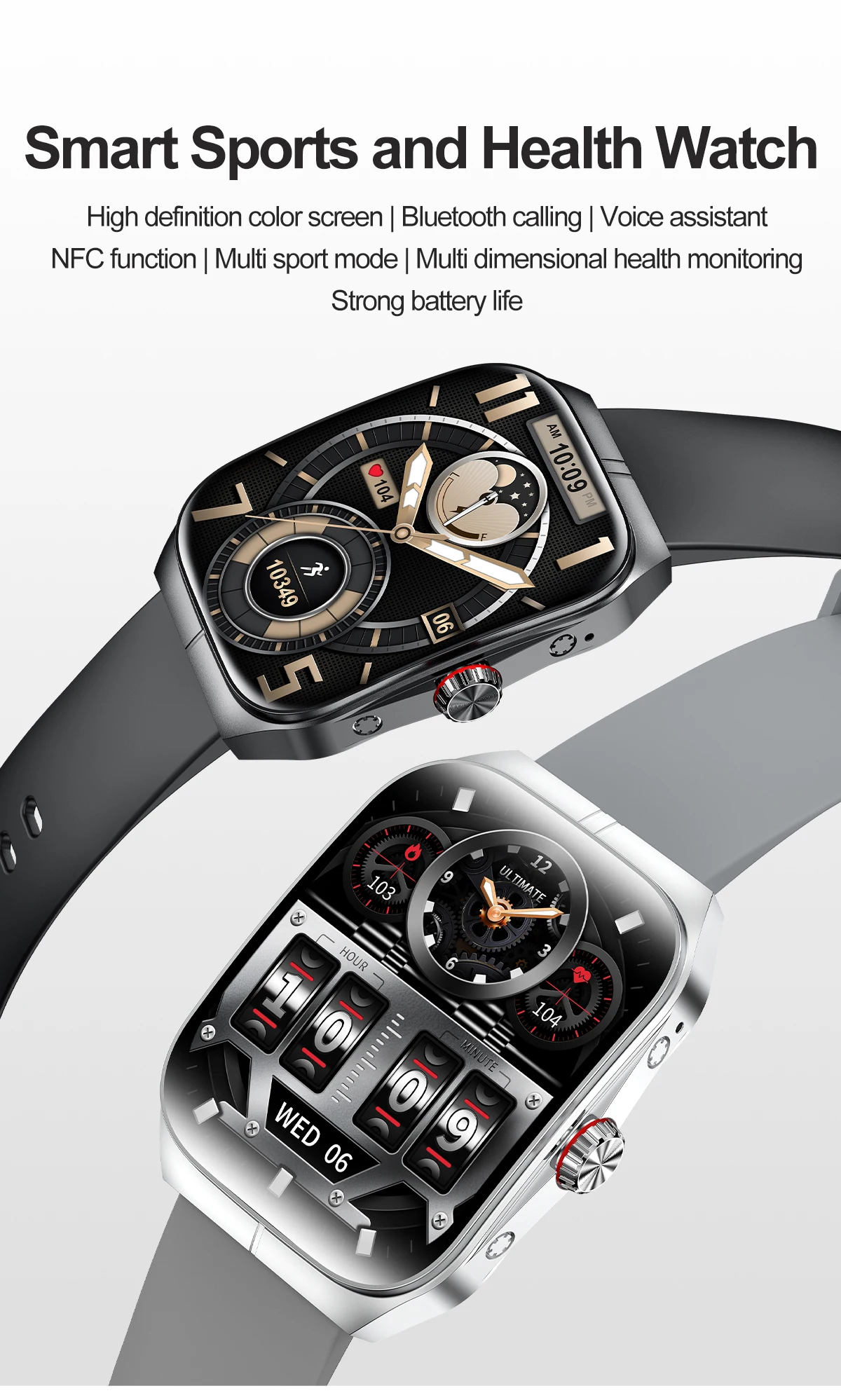 Welcome OEM Order, Factory Whole Selling 1.95inch Amoled Hk80 Smart Watch Women Health Voice Assistant Bt Call Ip68 Waterproof Rotating Crown Sports Smart Watch For Men - Buy Hk80 Smart Watch Sports Smart Watch For Men women Health Smart Watch