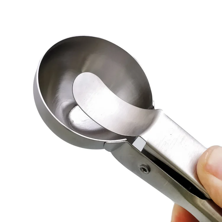 Paletta per Gelato Antiaderente, Pratico Cucchiaio per Gelato Alla Frutta in Acciaio Inossidabile con Manico in Plastica (5,5 cm