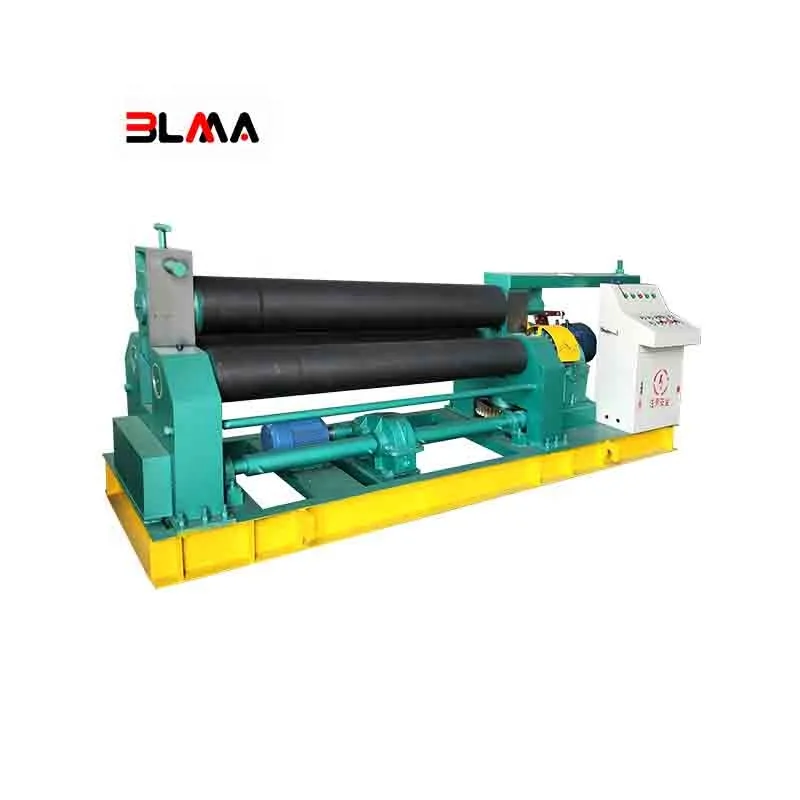 Spiral Plate Rolling Machine W11-3x2500 Horizontal Plate Bender 3 Roller Sheet Metal Cold Rolling Machine