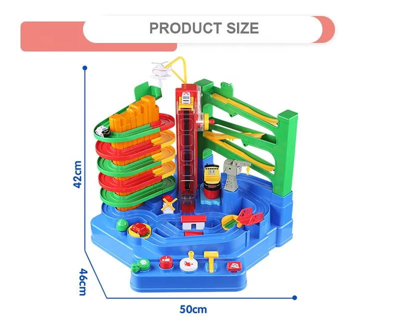
B/O Забавный слот сборный Поезд Автомобиль Приключения трек игрушка с музыкой 