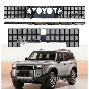 YBJ car accessories anti-bug net For Toyota Land Cruiser Prado LC250 bumper mesh FJ250 3-pieces replacement grille 2025-2027