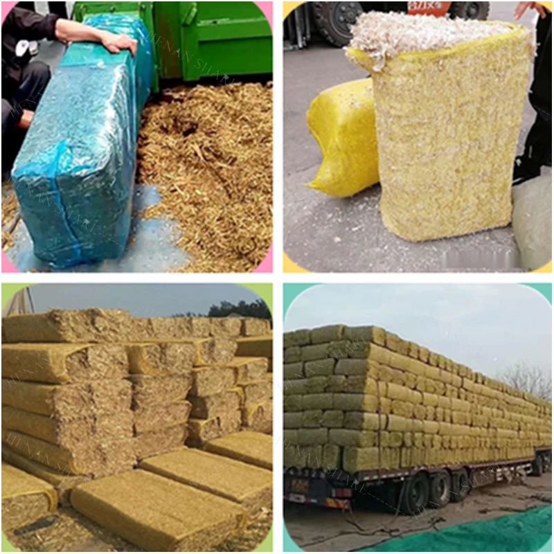Mini Forage Harvester Corn Silage hay Baler Rhodes Grass Baling Machines
