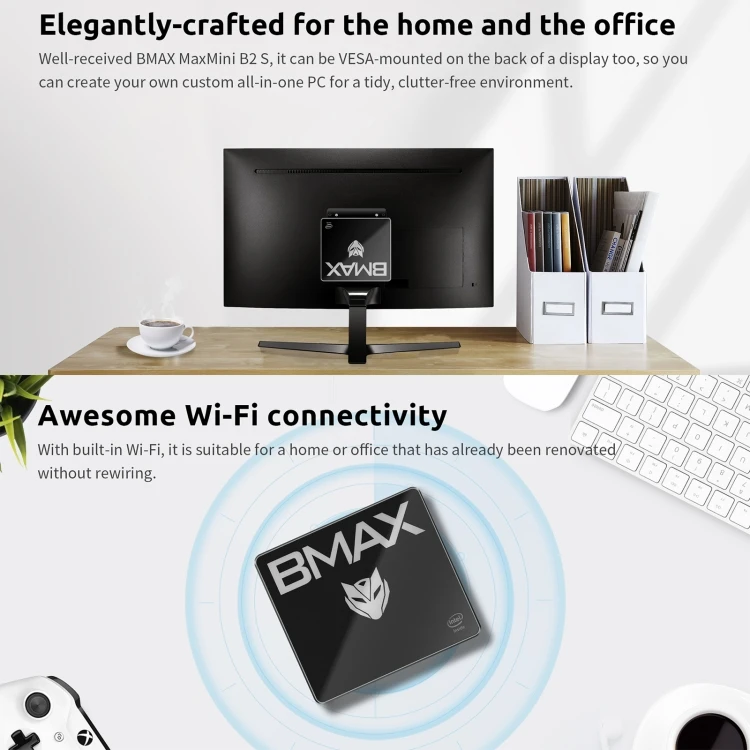 BMAX B2S Window 11 Mini PC - 6GB+128GB, Intel Celeron N4020C