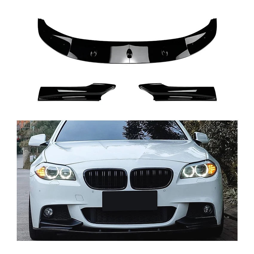 PP fiber Body Kit Front Lip For BMW F10 F11 M Sport 2011-2017 gloss ...